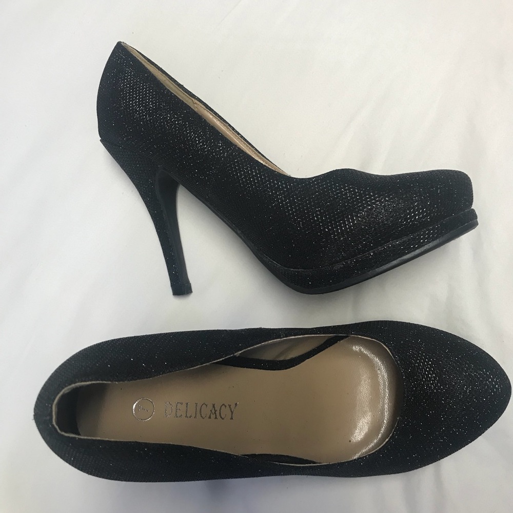Black Sparkly Heels